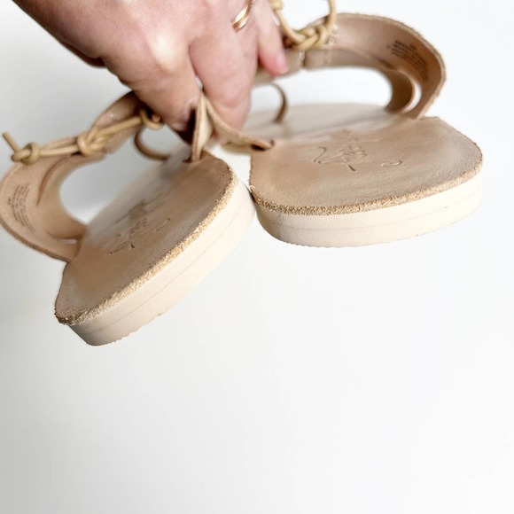 EUC Free People Tan Leather Sophie Slip On Sandal Size 38/7.5-8 - Picture 6 of 8